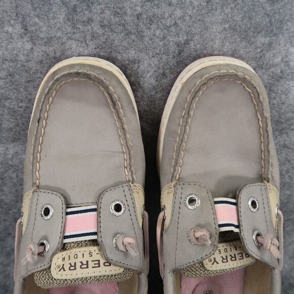 Sperry Shoes Womens 6.5 Slip On Loafer Rainbowfish Moc Toe Leather Classic Grey - Picture 7 of 13